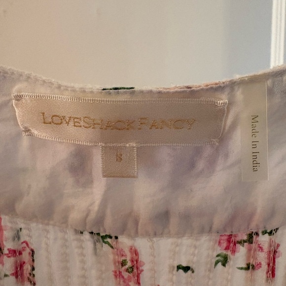 LoveShackFancy Jerome Mini Floral Dress, Small, EUC - Picture 4 of 6